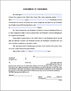 Trademark Assignment Certificate Template