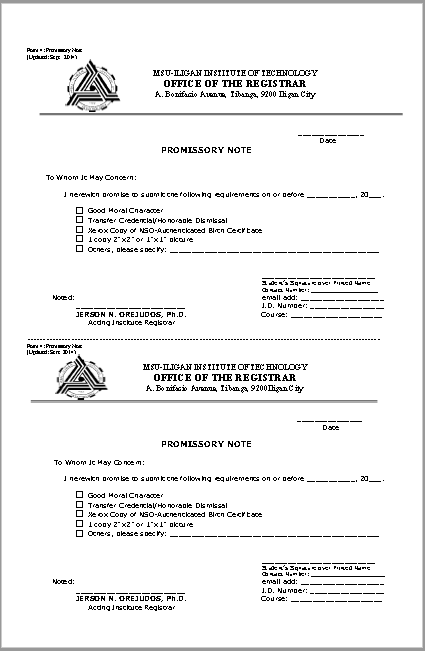 promissory note template 09