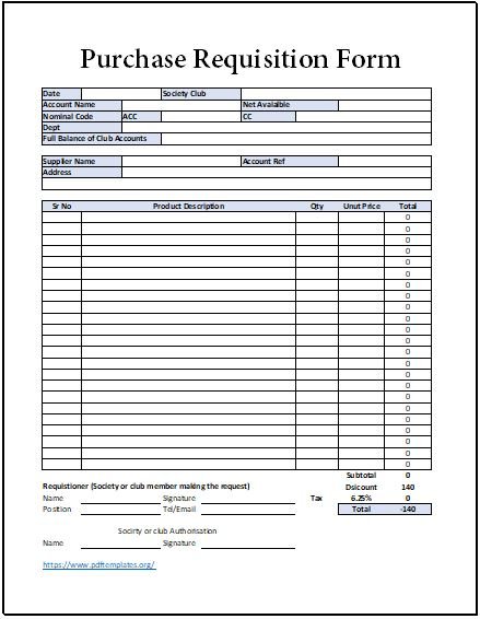 Purchase Requisition Form 05